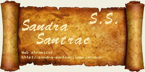 Sandra Santrač vizit kartica